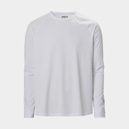 UV shirt long-sleeve Musto Evolution Sunblock Long-Sleeve 2.0, White, men, X-Small