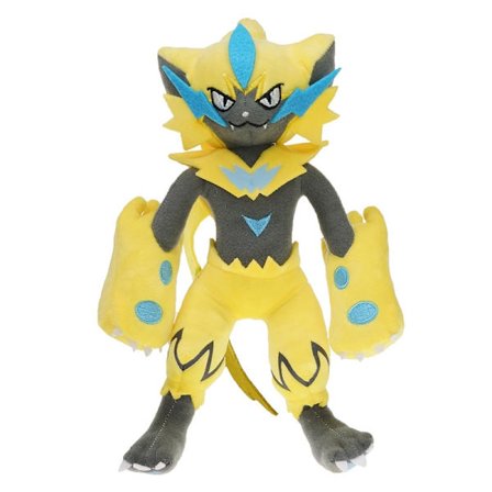 Zeraora 25 cm plysjleketøy, Gul TM Zeraora plysjfigur - Perfekt