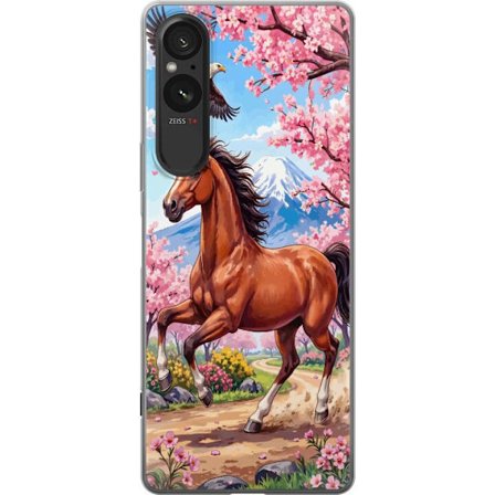 Kompatibel Mobilcover til Sony Xperia 5 V Häst körsbär