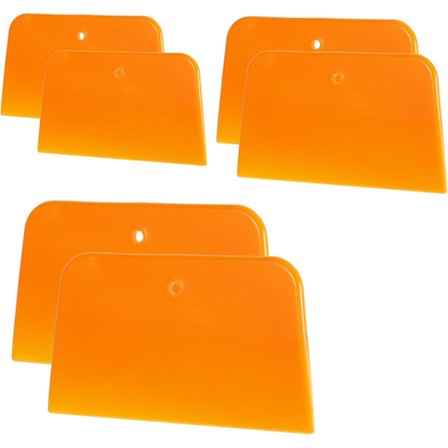 Sett med 6 gjenbrukbare plastspredere 10,2 x 12,7 cm x 15,2 cm x 15,2 cm Karosserisparkel for påføring av sparkel, lakk, fuger og maling