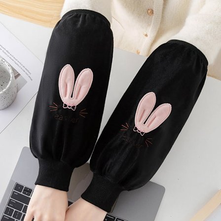 Söt tecknad lång skruv munskydd armbågsskydd anti-fouling ärmhuvud för herr höst och vinter studentkontor anti-smuts ärmskydd