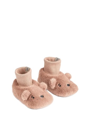 Liewood Beth Bear Plush Slipper - Pink - 20/21