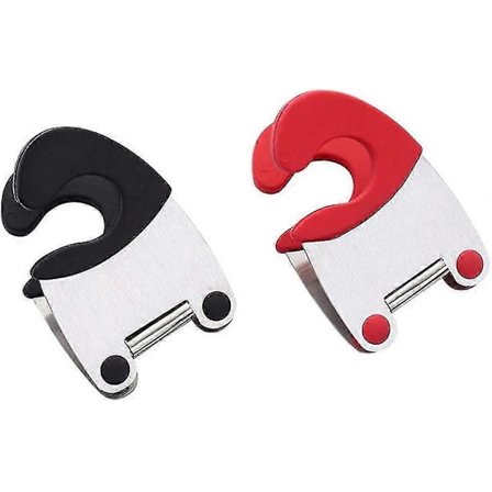 Skjeholder Rustfritt Stål Gryteskjeholder Matlagingsskjeholder Gryteskjestøtte Klemmer (tilfeldig farge)