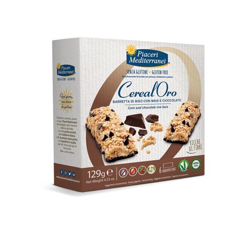 Piaceri Mediterranei Barrette Di Riso Mais E Cioccolato 129g