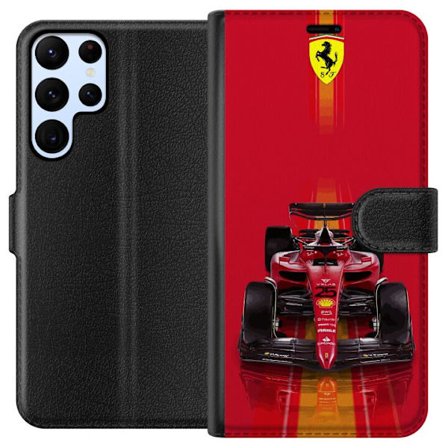 Yhteensopiva Lompakkokotelo Samsung Samsung Galaxy S24 Ultra Ferrari Formula 1 -auto ikonisessa punaisessa muotoilussa urheilullisella tarkkuudella