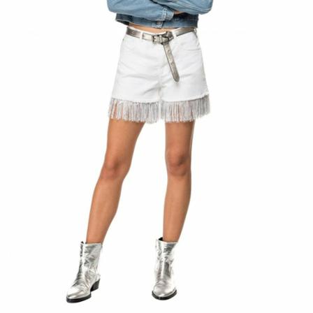 Replay - Shorts - Vit - Dam - Storlek: W25, Dam, Storlek: W25