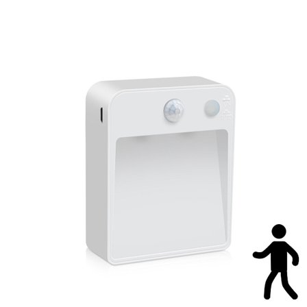 Rörelsesensor gångväg stege lampa LED trådlös steg trappa automatisk nattljus