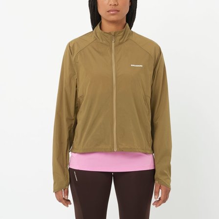 Salomon - Veste coupe-vent pour femme Shakeout Fly - Brilliant Olive