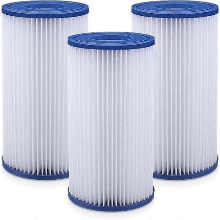 Pool Filter Udskiftning Type A/C, Kompatibel med Intex 29000/29002/59900, Passer Perfekt til Bestway Type III Pool Filter Patron #58012Ea (Fww)