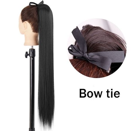 MERISIHAIR 55 85cm synteettinen poninhäntä pitkä suora viini punainen blondi ponipyrstö hiuspidennykset lämmönkestävä kortehiuskorte