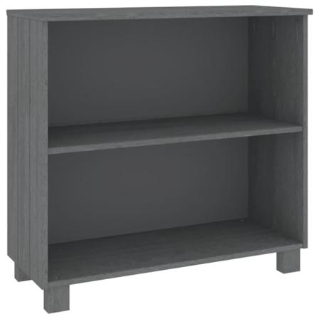 Vidaxl Skänk Mörkgrå 85x35x80 Cm Massiv Furu Grå