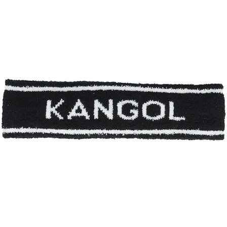 Kangol - Noir headband Bonnet - Bermuda Stripe Black Headband @ Hatstore