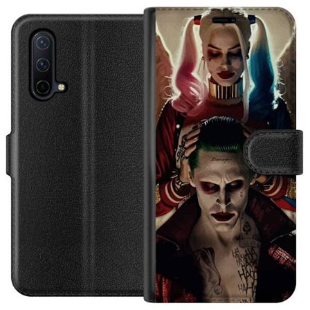 Yhteensopiva Lompakkokotelo OnePlus Nord CE 5G Jokeri ja Harley Quinn DC Comics Suicide Squad juliste retro sarjakuva roistot pariskunta elokuva fanit