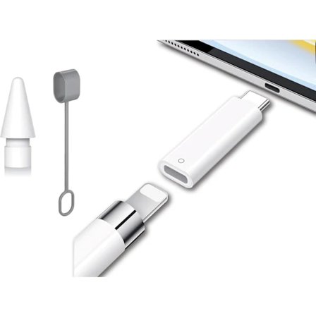 (pow yeah!) 2025 Senaste Modell USB C till Lightning Adapter Laddningsdongelkontakt för iPad 10:e Generationen, Hane USB-C till Hona Laddaradaptrar + 