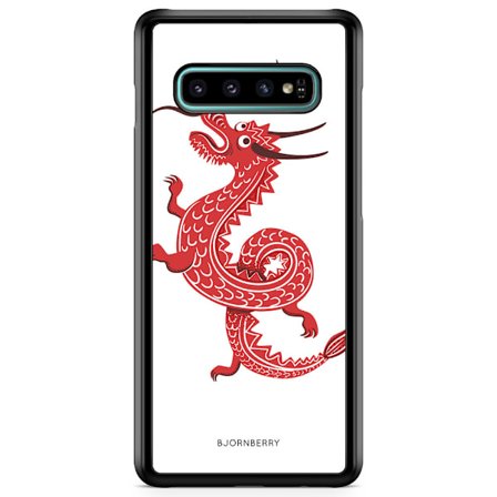 Bjornberry Skal Samsung Galaxy S10 Plus - Röd Drake