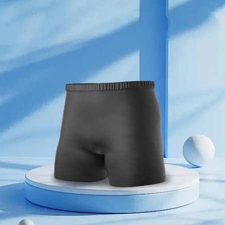 Herre dobbeltlags svømmebukse flat vinkel voksen hurtigtørkende anti-forlegenhet svømmebukse strandbukse spa svømmeutstyr sett