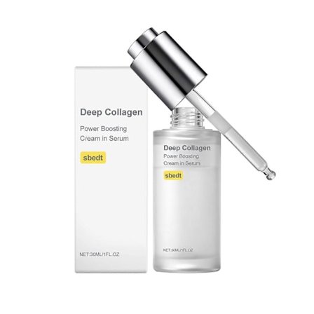 Deep Collagen Anti-Wrinkle Cream In Serum | Ægte kollagen, hudvolumengivende, glas hud, elasticitet til ældet hud, serum til ansigt, 30 ml