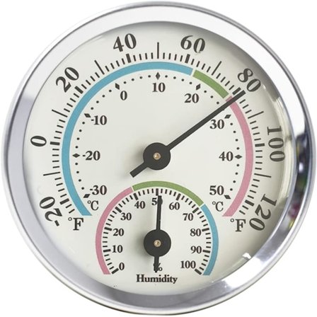 Hygrometer Analog Termometer för inomhus och utomhus, Digital Termometer Hygrometer