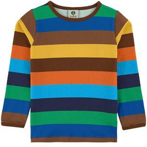 Småfolk Striped T-Shirt Blue Lolite 3-4 Years - Tops - 3-4 years - Blue - Junge