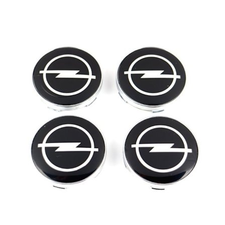 Opel02 - 60MM 4-pack Navkapslar Opel Silver