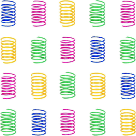 100-pack Kattfjäderleksak, Interaktiv Katt Leksak, Lätt & Hållbar Plastpresent