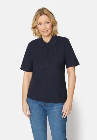 Brandtex - Kortærmet Polo T-shirt - Navy - Klassisk Krave