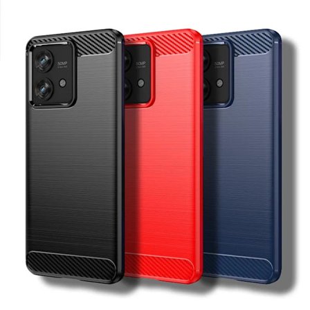 SKALO Motorola Edge 40 Neo 5G Armor Carbon Iskunkestävä TPU suojakuori - Valitse väri