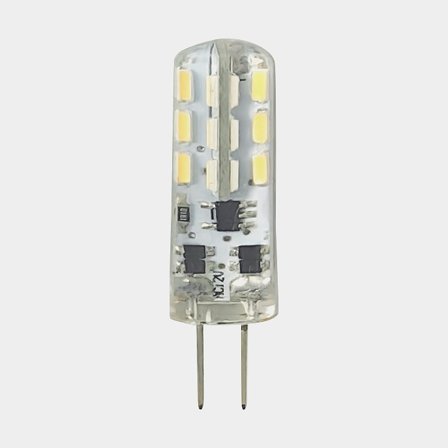 LED-lamppu 1852-Marine, 10 - 36 V DC, 1.5 W, Ø9 x 25 mm, G4 (sivutapit), lämpimän valkoinen valo, 2-pack