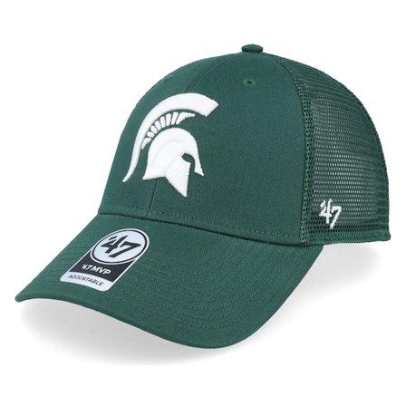 47 Brand - Michigan State Spartans Branson Mvp Cap Green Trucker Trucker Green Cap - College @ Hatstore