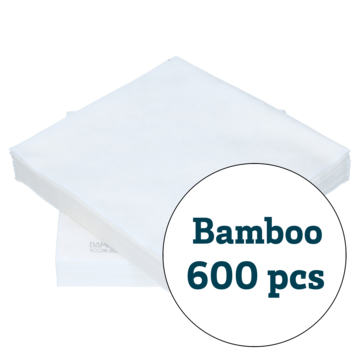 Serviett Bambus Skyhvit 40x40