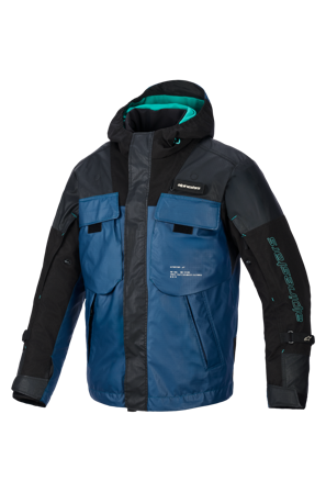 Giacca Moto Alpinestars Mospher WP Nero/Petrolio Scuro XL