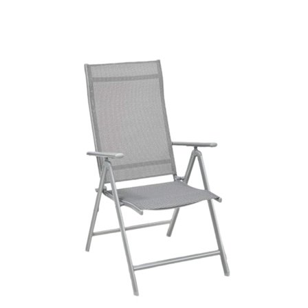Rootz Folding Garden Stol - Metalramme - Bærbar lounge sæde - 150 kg kapacitet - 56 cm x 70 cm x 106 cm
