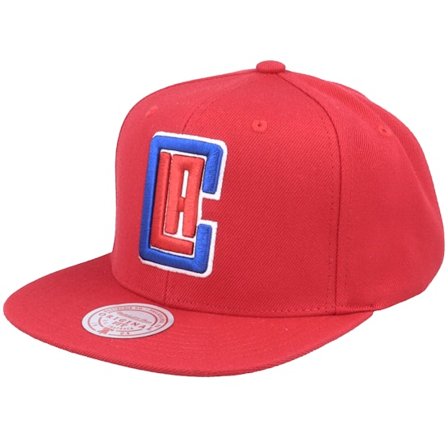 Mitchell & Ness - Rojo snapback Gorra - Los Angeles Clippers Team Ground 2.0 Red Snapback @ Hatstore