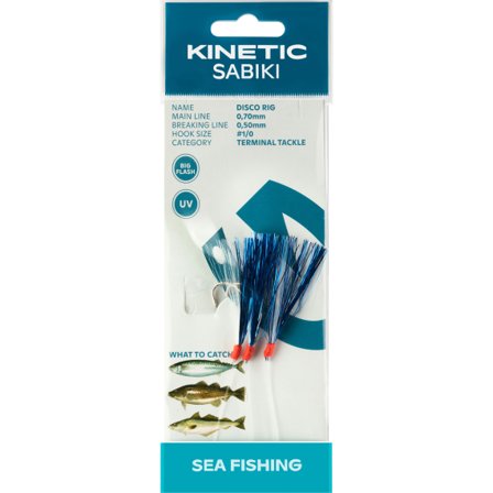 Kinetic Sabiki Disco #1/0 - Blue/White Flash