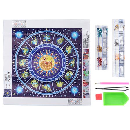 Træformet Resin Diamantmaleri Kit DIY Kunst Håndværk Soveværelse Dekorative Ornamenter