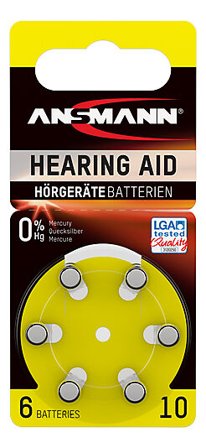 ANSMANN Hørebatteri Type 10 6pk