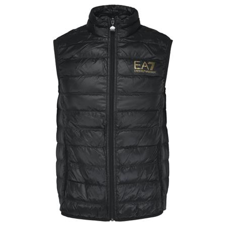 Emporio Armani EA7 Padded Logo Gilet Sort, Herre Veste