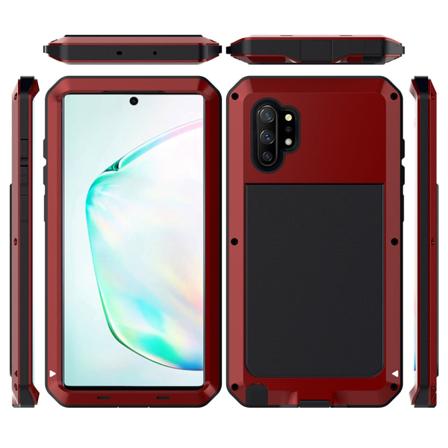 Samsung Galaxy Note10+ - Slittåligt Aluminium Skal Röd
