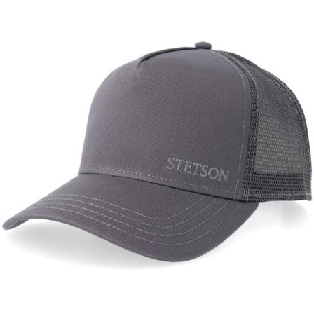 Stetson - Grå trucker Keps - Cotton Grey A-Frame Trucker @ Hatstore