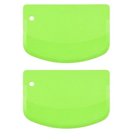 Multifunktionell degkort, non-stick degdelare, livsmedelskvalitet degspackel för bakning av bröd/surdegspaj/pizza, 2 stycken gröna