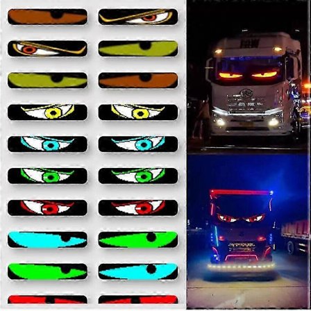 "Lastbil-specifik Devil's Eye LED-skærm Biløje Lys Lastbil Dynamisk LED-lys"