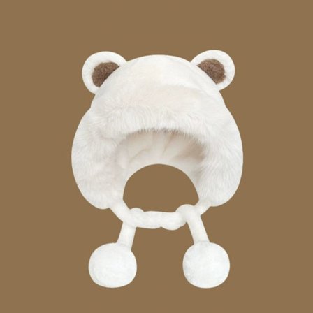 Pehmohattu Lamb Fleece Cap VALKOINEN