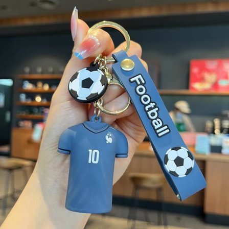 Fodbold 2022 Fan Souvenir Nøglering Mbappé Nr. 10 Trøje Den Bedste