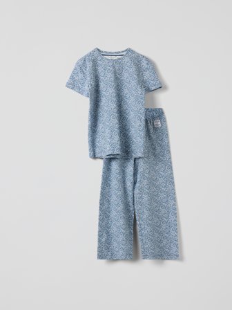 Polarn O. Pyret Kortärmad pyjamas LIBERTY - 110|116 - barnkläder - blue