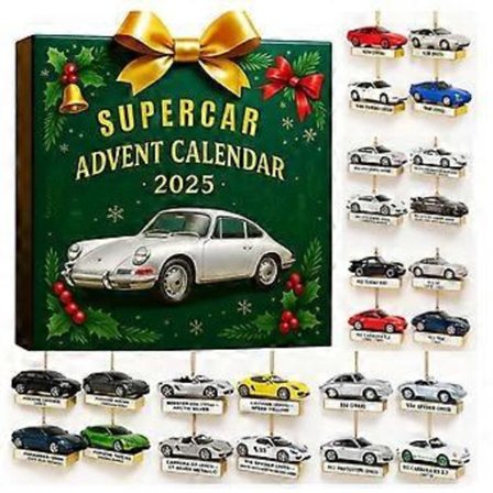 Porsche Adventskalender Blind Box Juletræsdekoration-HD