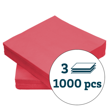 SERVIETT 3-LAG FUCHSIA 40X40CM