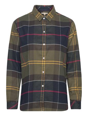 Barbour Anna Shirt Langermet Skjorte Grønn Barbour*Betinget Tilbud
