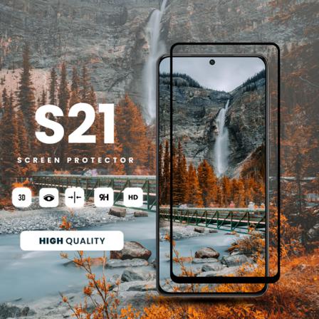 Samsung Galaxy S21 - Härdat Glas 9h - Super Kvalitet 3d