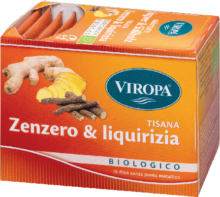 Viropa Tisana Zenzero E Liquirizia Bio 15 Filtri