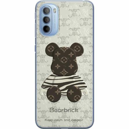 Motorola Moto G31 Genomskinligt Skal Brown Bear